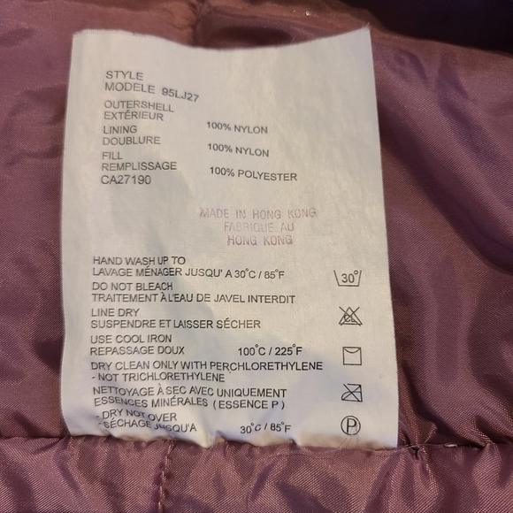 NEVADA Skiwear: Vintage 80's Insulated Ski Jacket, Patterned Pink/Green: Size L - Picture 7 of 9